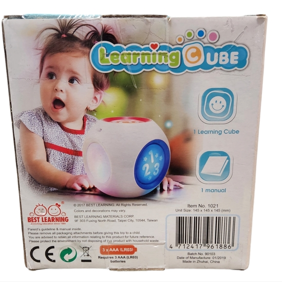 2017 BEST LEARNING Learning Cube Educational Musical Activity Center Block Toy - Picture 3 of 3